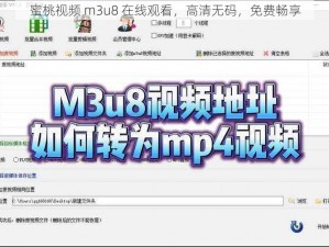 蜜桃视频 m3u8 在线观看，高清无码，免费畅享