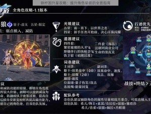 铁杆国升星攻略：提升角色星级的全面指南