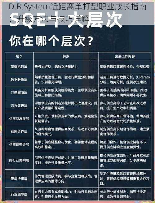 D.B.System近距离单打型职业成长指南：升级方法与技巧详解