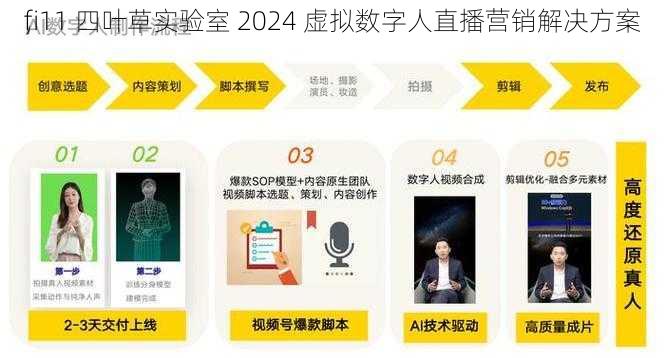 fi11 四叶草实验室 2024 虚拟数字人直播营销解决方案