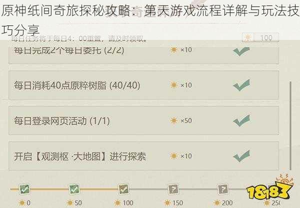 原神纸间奇旅探秘攻略：第天游戏流程详解与玩法技巧分享