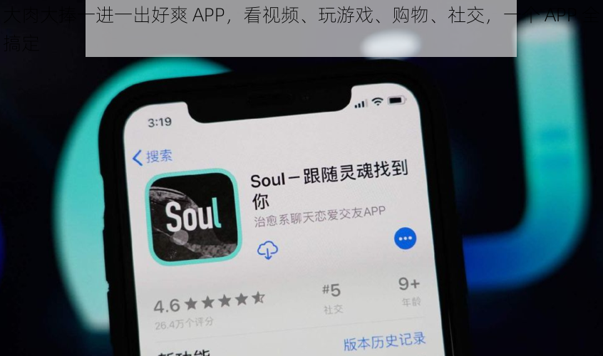 大肉大捧一进一出好爽 APP，看视频、玩游戏、购物、社交，一个 APP 全搞定