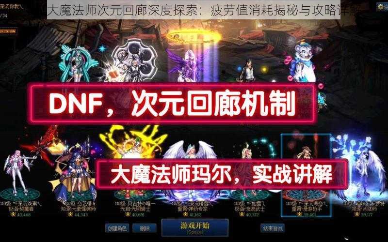 dnf大魔法师次元回廊深度探索：疲劳值消耗揭秘与攻略详解